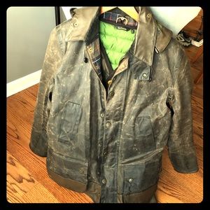 Barbour Tartan Oil cloth Addidas coat